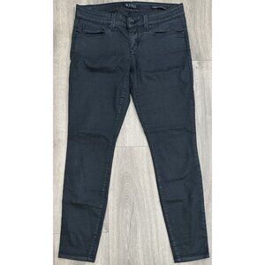 Vintage Guess Jeans Power Skinny Low Black Denim Women Size 27